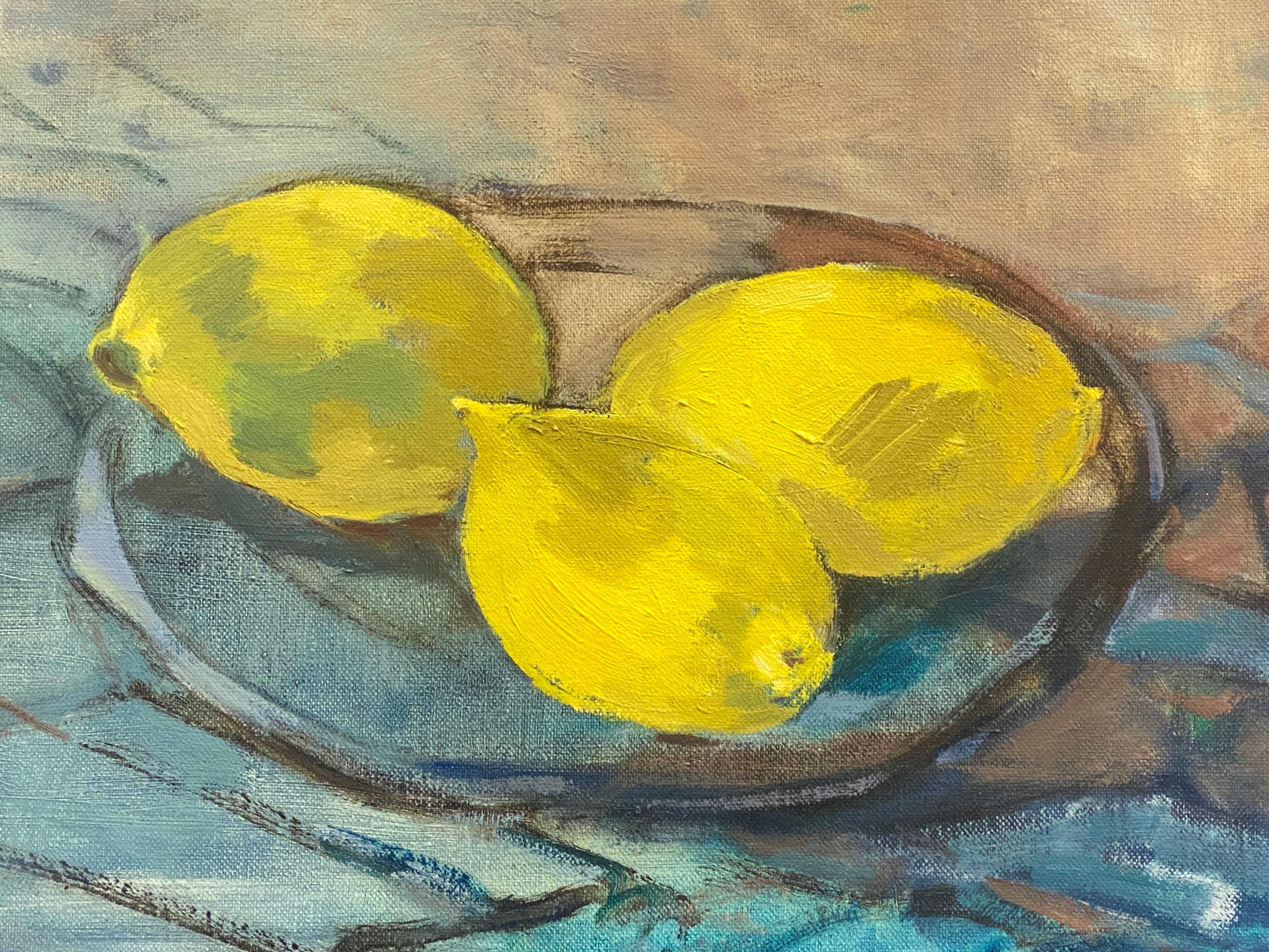 oil painting lemons