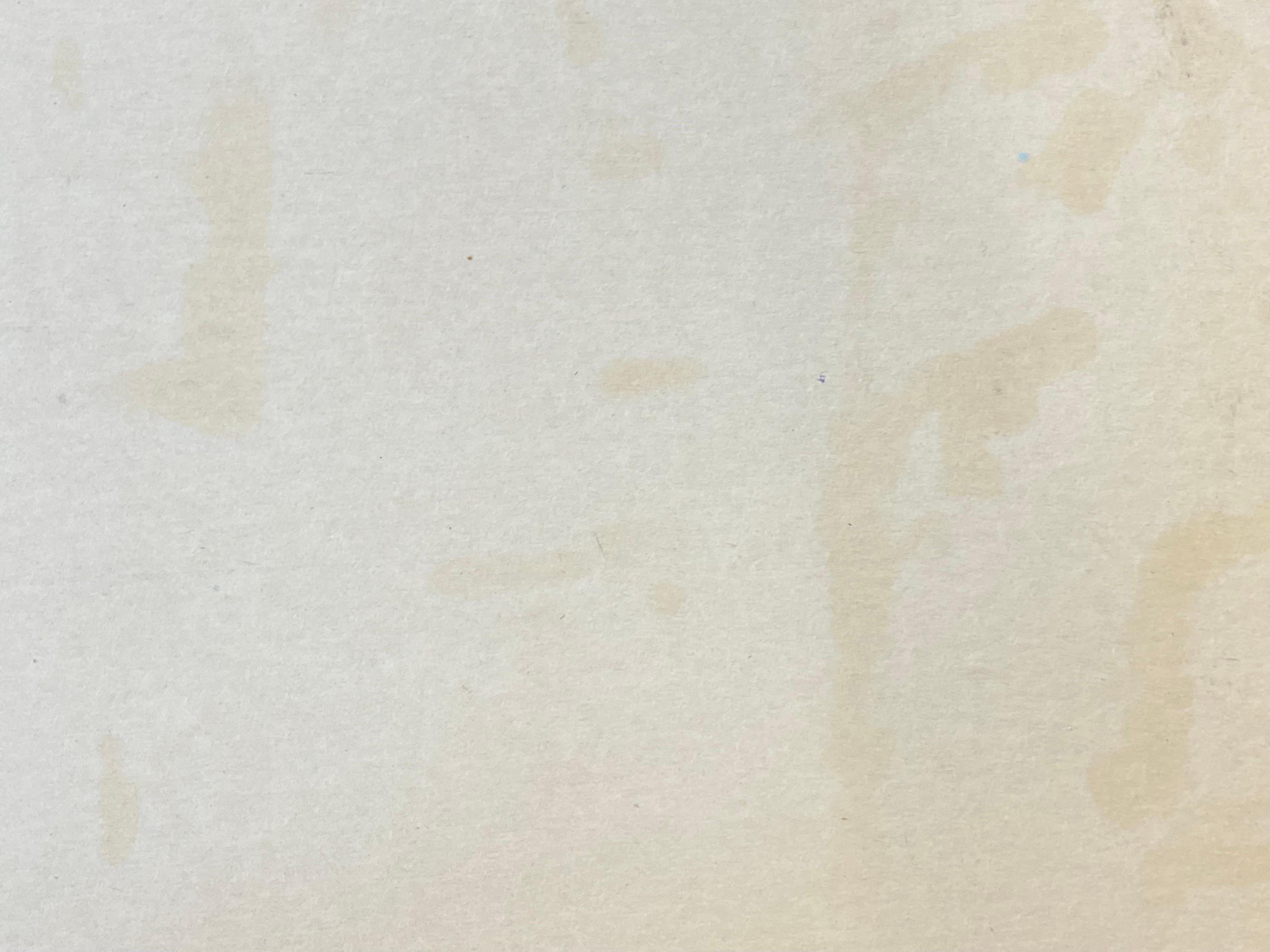 Peinture à l'huile moderniste allemande du 20e siècle représentant des maisons colorées sous un ciel bleu en vente 1
