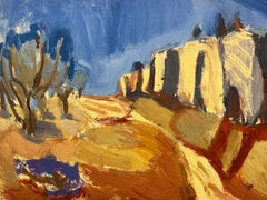 20th Century German Modernist Oil Painting - Landscape