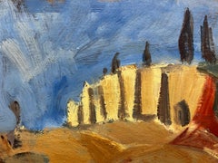 20th Century German Modernist Oil Painting Over The Cliffs