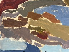 20th Century German Modernist Oil Painting Sea Colours Abstract