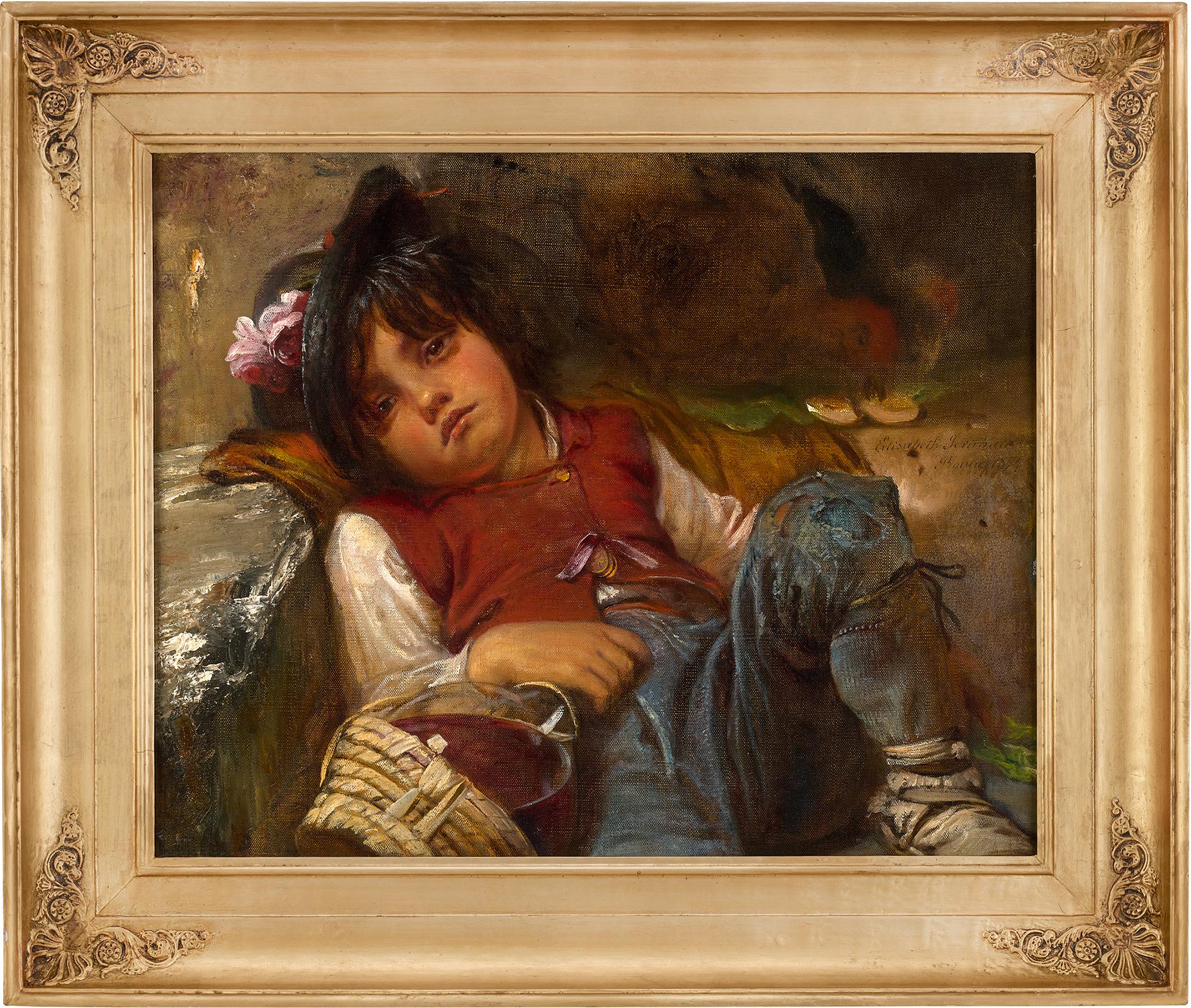 A Poor Roman Boy By Elisabeth Jerichau-Baumann - Painting by Elisabeth Jerichau Baumann