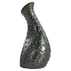 Elisabeth Loholt, Vase, glasiertes Steingut, Dänemark, 1950er Jahre