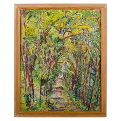 Elisabeth Merlicek (Austria, 1911-1988) Pintura Allee