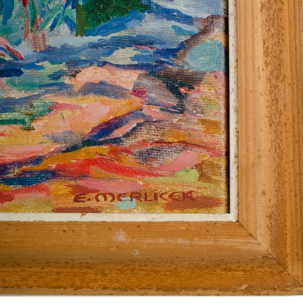 Elisabeth Merlicek (Österreich, 1911-1988) Spring at the Pond (Europäisch) im Angebot