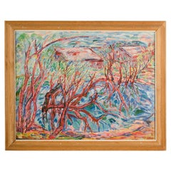 Elisabeth Merlicek (Austria, 1911-1988) Primavera allo stagno