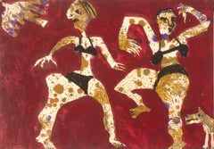 among wild beasts oil on canvas painting expressionism surrealist