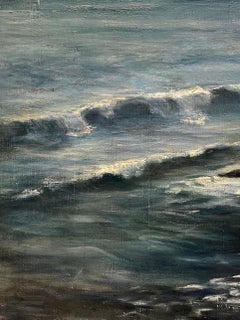 "Sea Cliff" by Elisabeth Schlup - Oil on Canvas - 70x85 cm