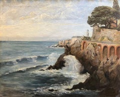 "Sea Cliff" by Elisabeth Schlup - Oil on Canvas - 70x85 cm