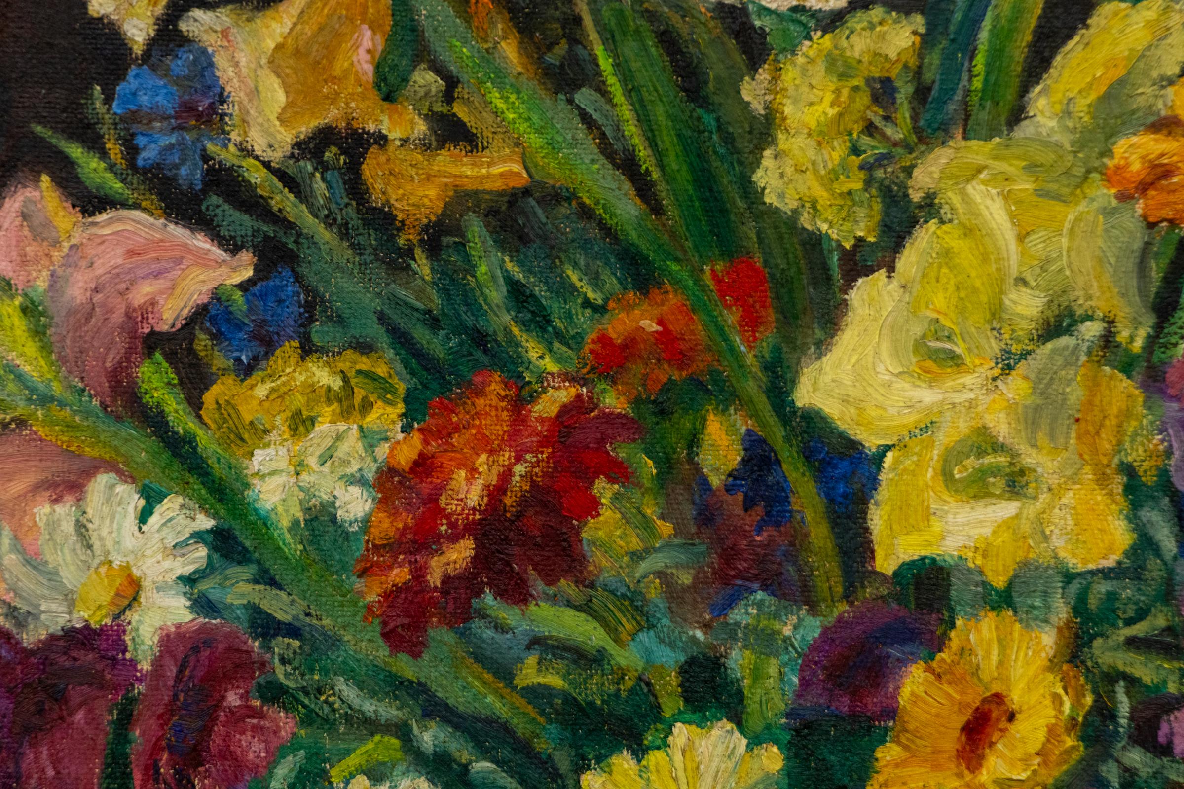 Elisabeth Spalding 1938 Floral Still Life “From Carla’s Garden” For Sale 3