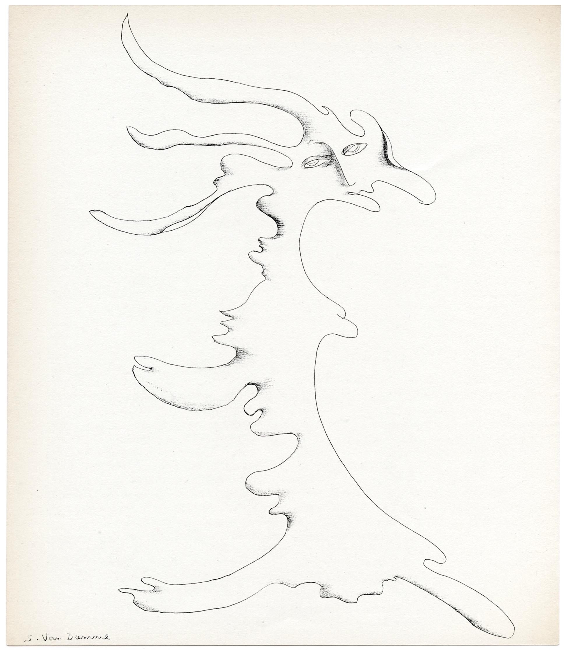 original lithograph - Print by Elisabeth van Damme
