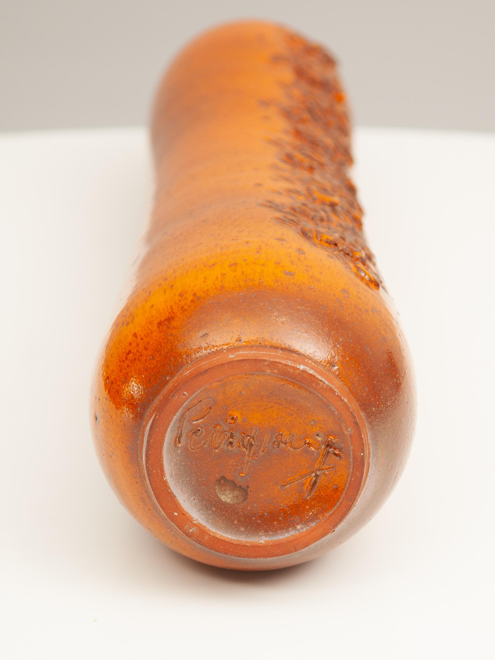 Elisabeth Vandeweghe für Perignem, Belgien, „Selenium Orange Vase“ im Angebot 2
