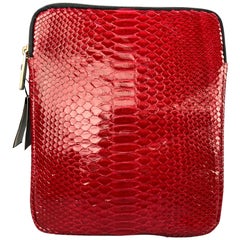 ELISABETH WEINSTOCK Nottingham Red Snake Skin iPad Case