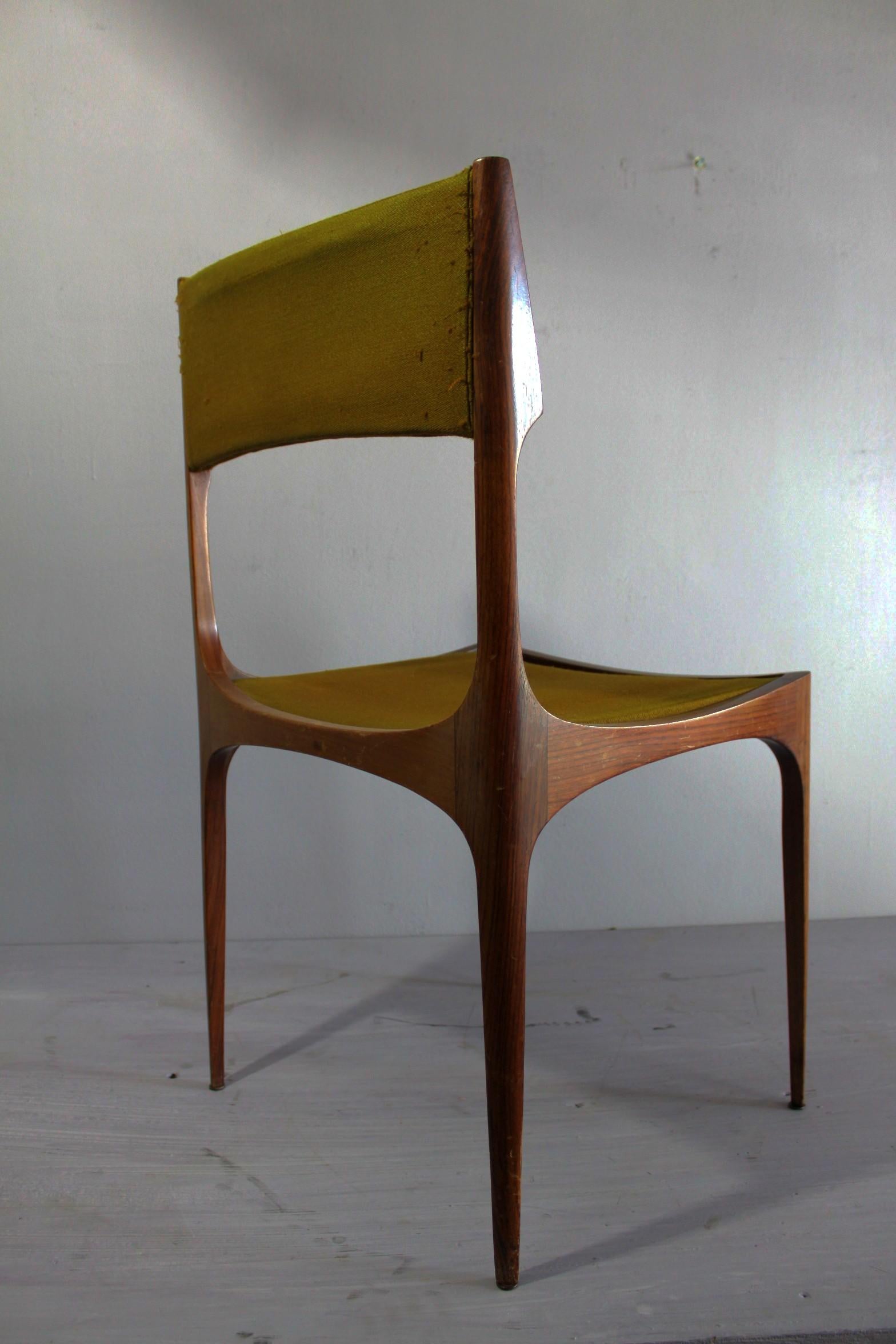 Italian Elisabetta Chairs, rosewood Sormani chairs museum