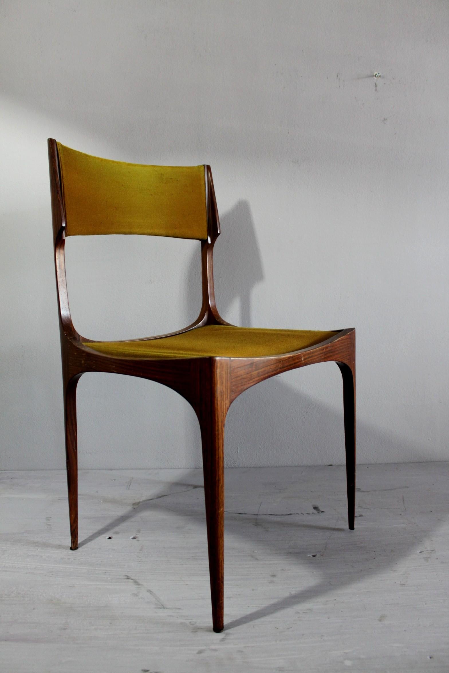 Hand-Crafted Elisabetta Chairs, rosewood Sormani chairs museum