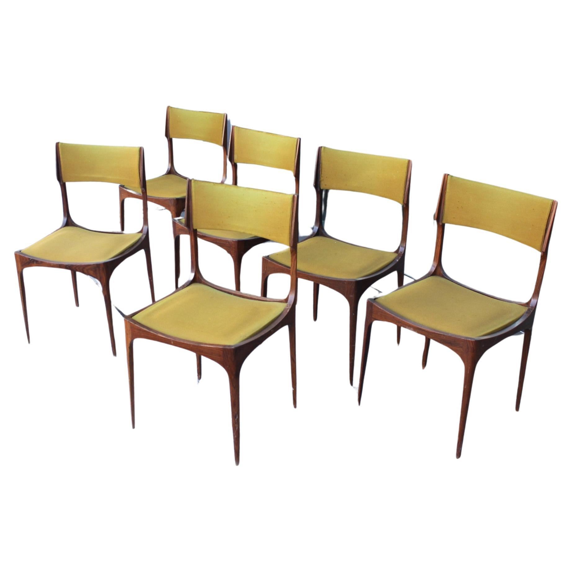 Elisabetta Chairs, rosewood Sormani chairs museum