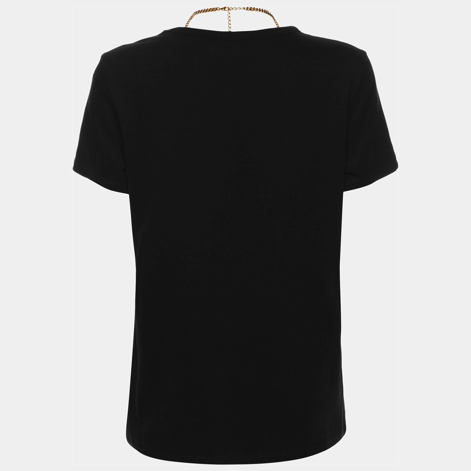 Eine perfekte Kombination aus Komfort  Luxus  und Stil  Dieses Designer-T-Shirt ist ein absolutes Muss. Hergestellt aus hochwertigen Materialien.  Die Kreation kann mit Jeanshosen und Turnschuhen zu einem coolen Look gestylt werden.