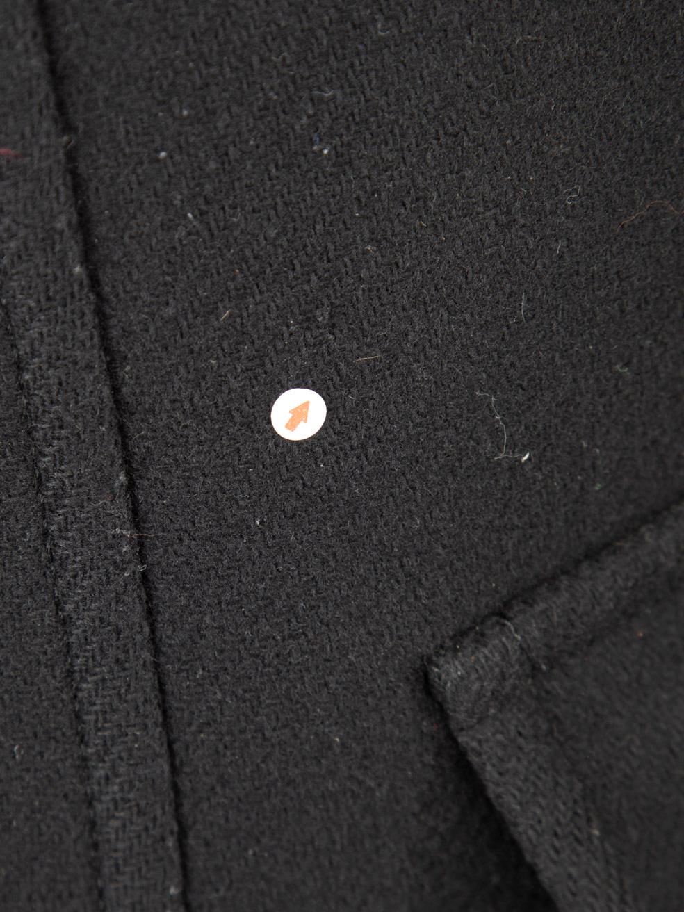 Elisabetta Franchi Black Double Breasted Gold Button Long Coat Size S For Sale 6
