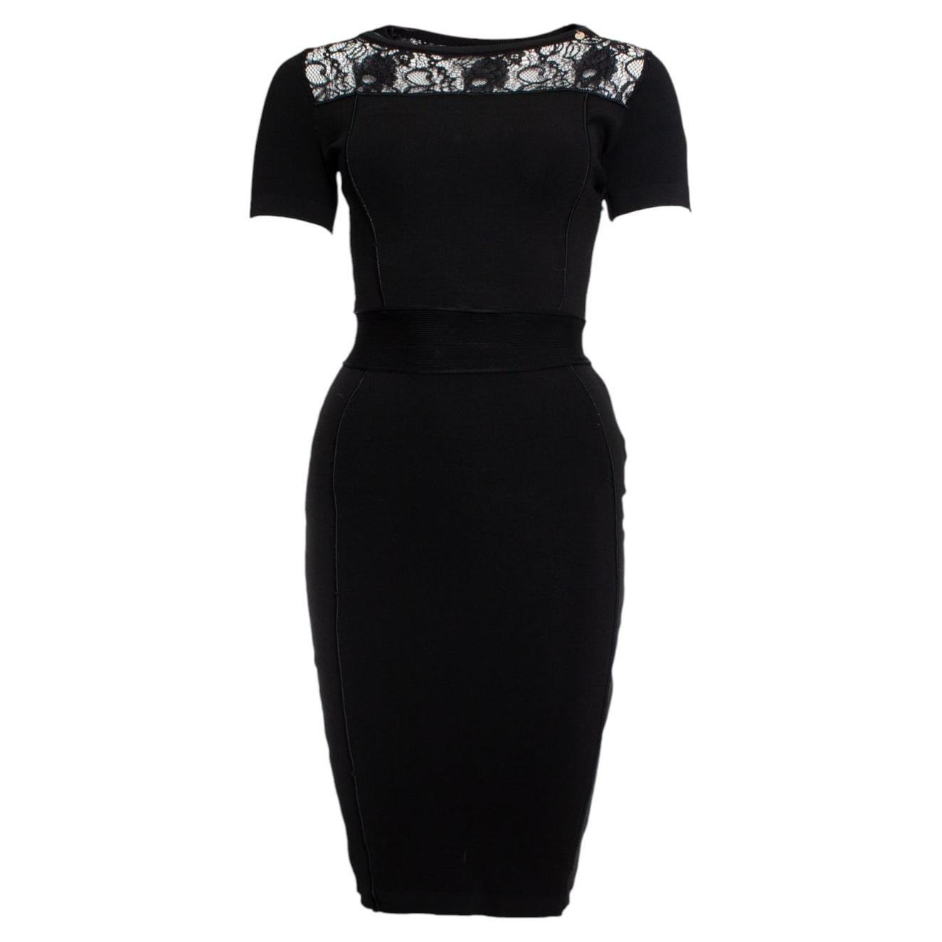 Elisabetta Franchi, Black dress with lace