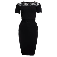 Elisabetta Franchi, Black dress with lace