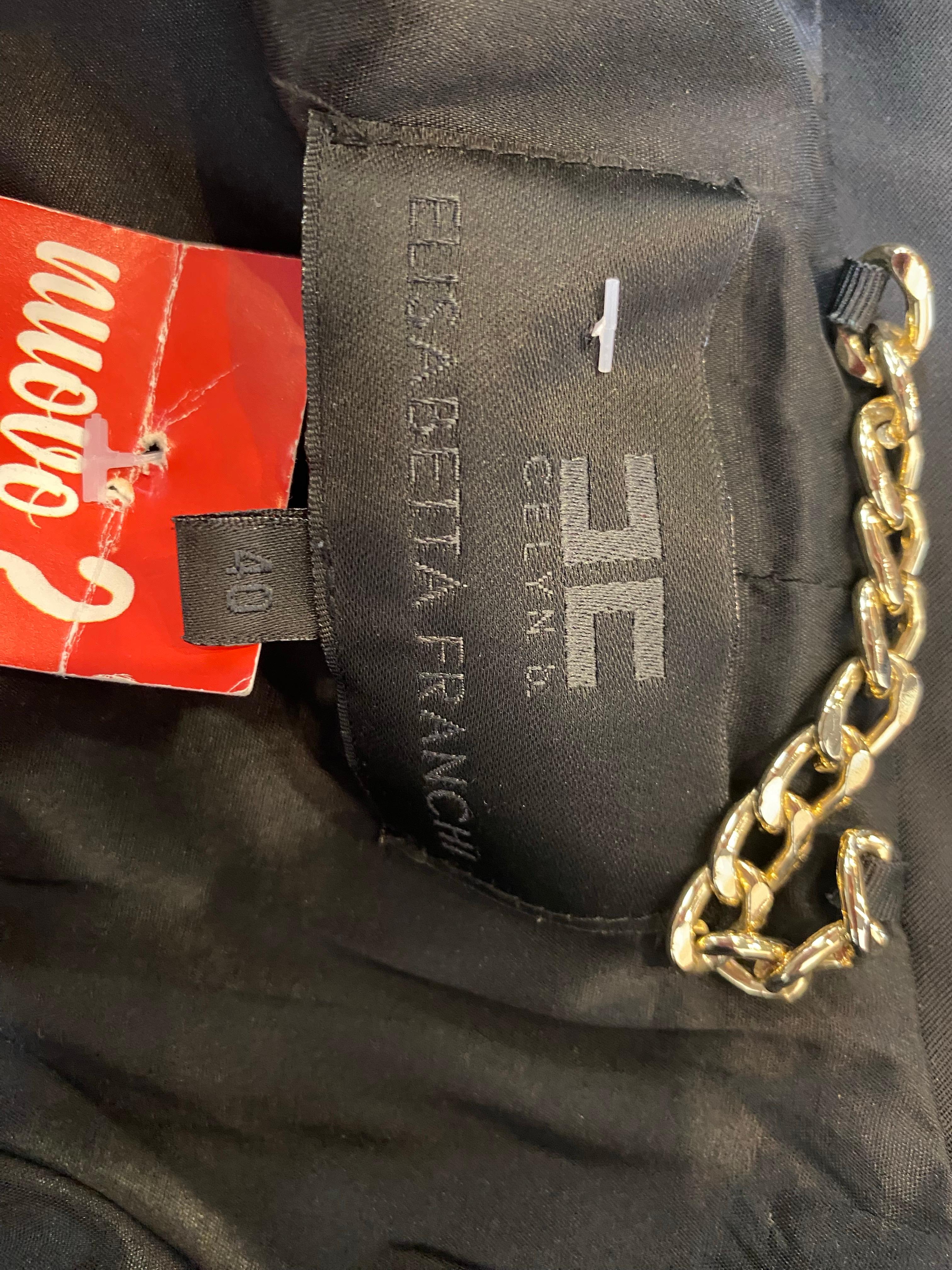 Elisabetta Franchi Schwarze Jacke im Angebot 6