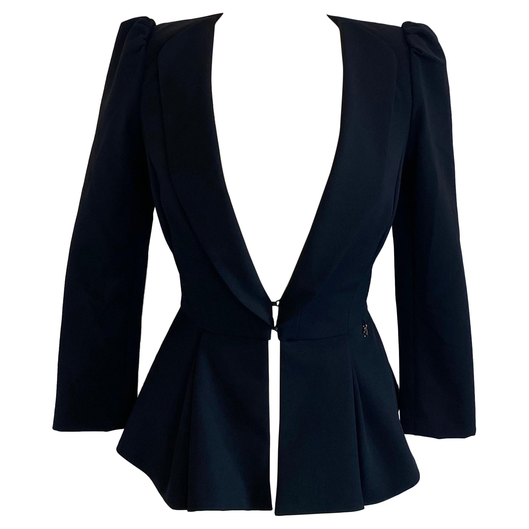 Elisabetta Franchi Black Jacket. For Sale