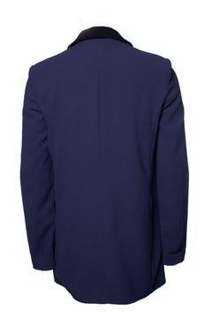 Elisabetta Franchi, Blue blazer with black revert