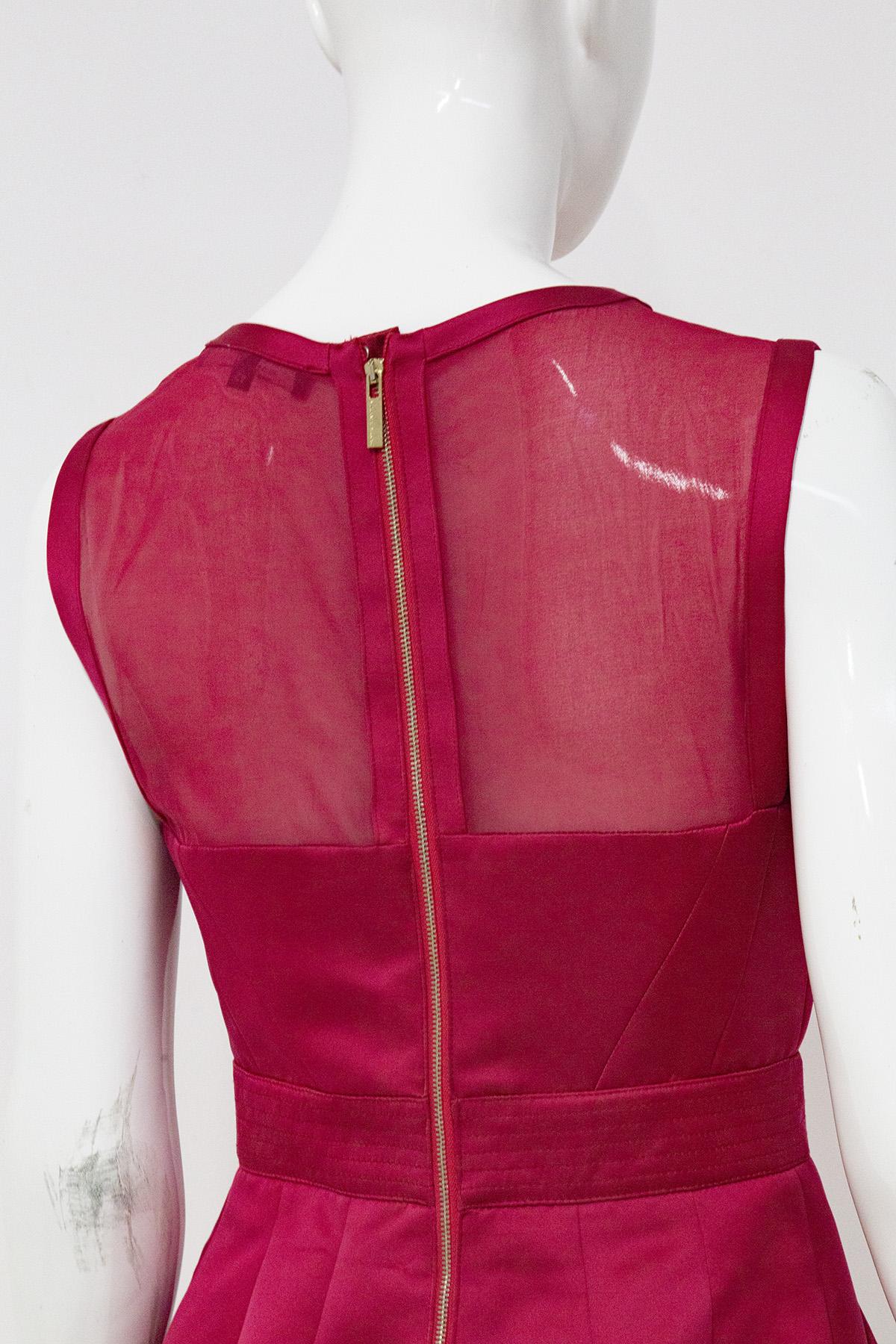 Elisabetta Franchi fuchsia cocktail dress For Sale 1