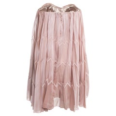 Used Elisabetta Franchi Mauve Pink Pearl Detail Crepe Strapless Mini Dress M