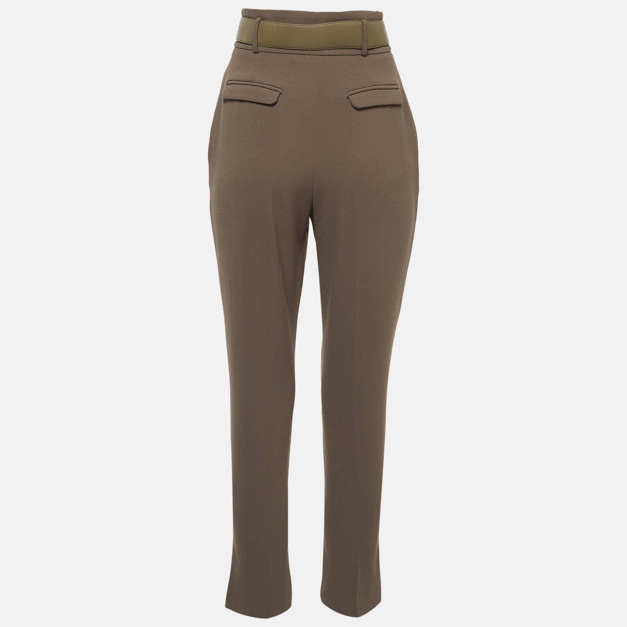 Enhance your formal attire with this pair of Elisabetta Franchi trousers. Designed into a superb silhouette and fit this pair of trousers will definitely make you look elegant.