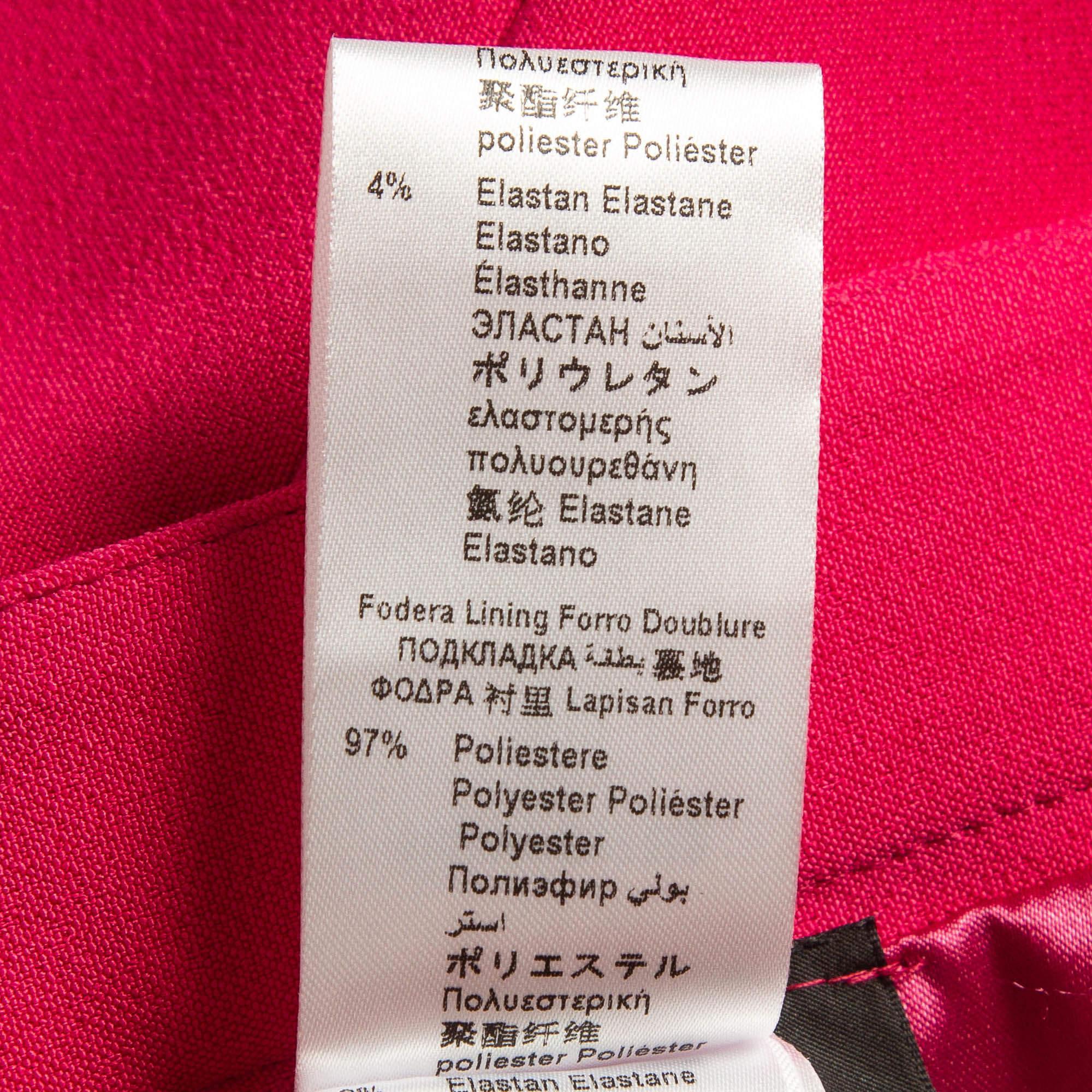 Elisabetta Franchi Pink Logo Embellished Mini Skirt S For Sale 4