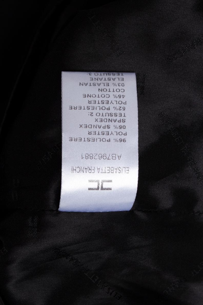 Elisabetta Franchi, Black strapless dress with zipper around the waist and on the back. The item has been worn once and is in very good condition.

• CONDITION: very good condition 

• SIZE: IT38 - XXS

• MEASUREMENTS: length 66 cm, width 34 cm,