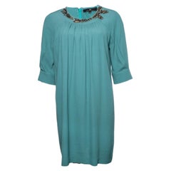 Elisabetta Franchi, turquoise tunic dress