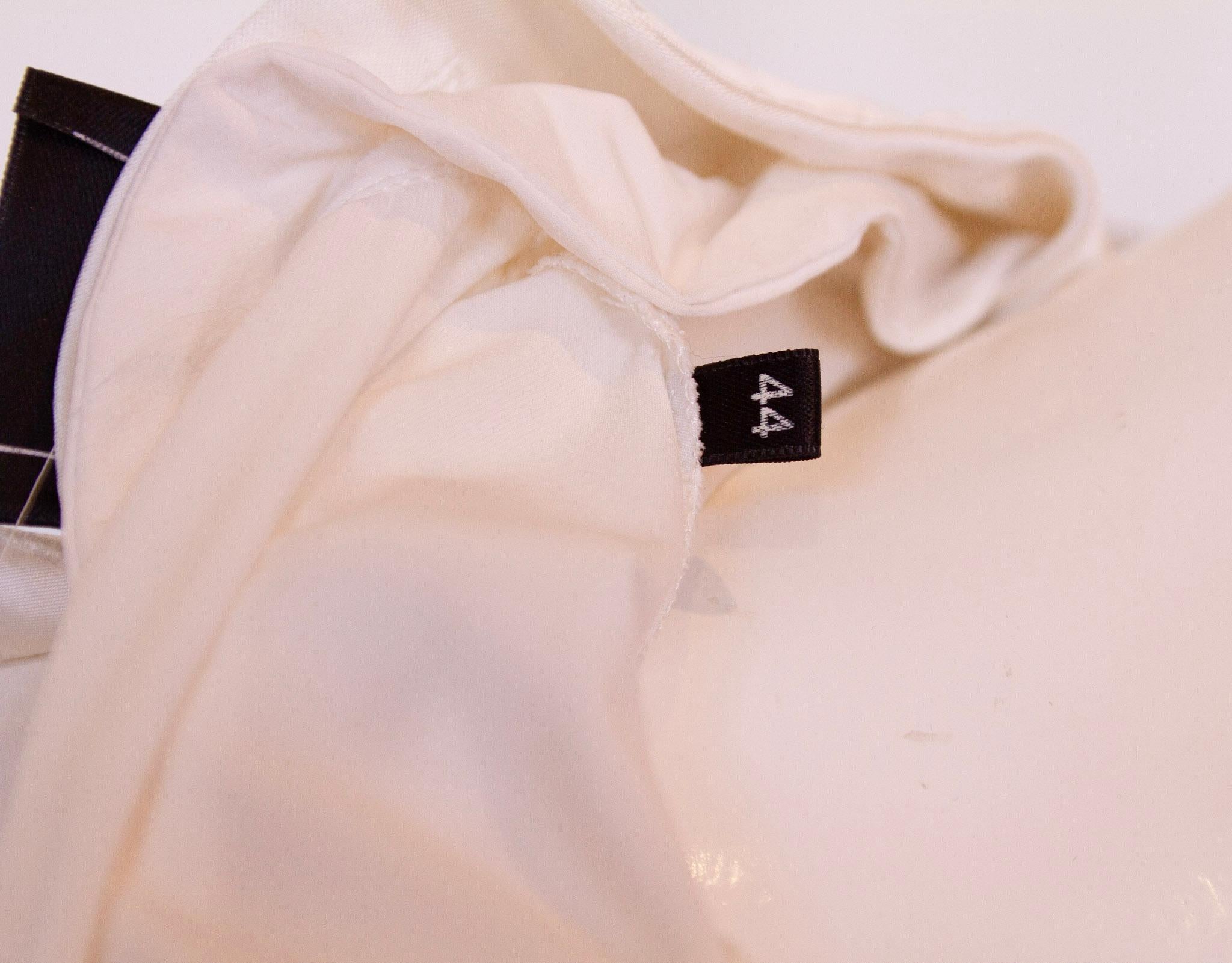 Elisabetta Franchi white silk blouse  For Sale 2