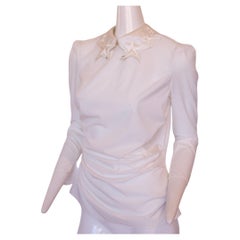 Elisabetta Franchi Weiße Seidenbluse