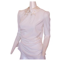 Used Elisabetta Franchi white silk blouse 