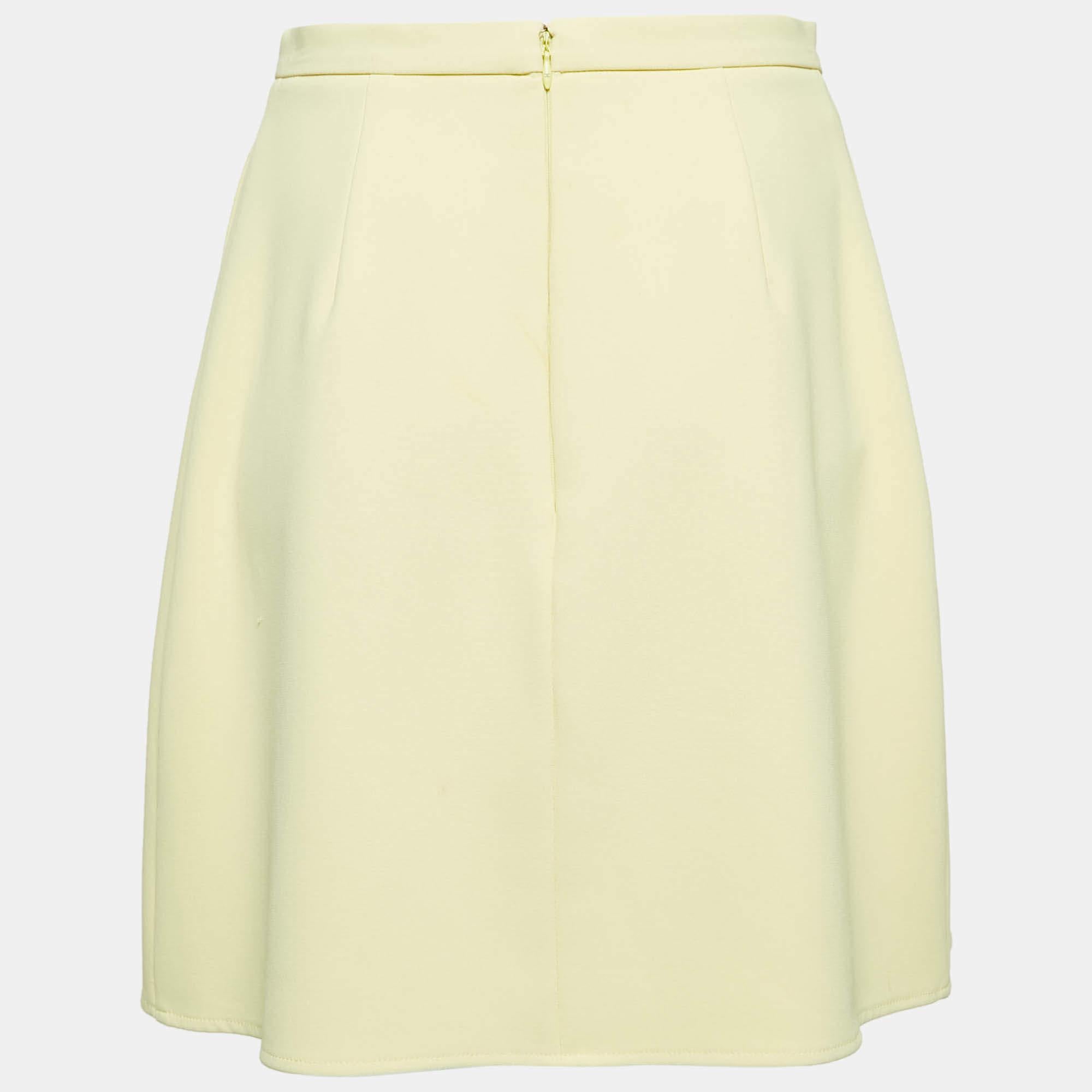 This elegant skirt is worth adding to your closet Crafted from fine materials  it is exquisitely designed into a flattering shape.