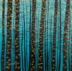 Außergewöhnliche Künstlerin, Elisabetta Maestro, Volkskunstgemälde, Acryl auf Leinwand