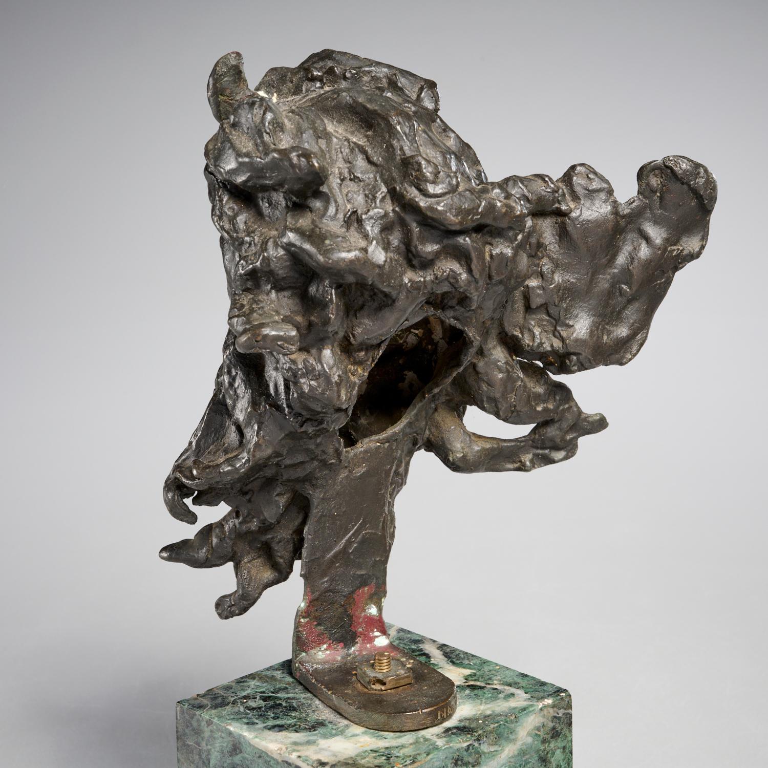 Expressionist Elisabetta Mayo d’Aloisio, L’Eterno Padre, Bronze Bust, Italian, c. 1930s For Sale