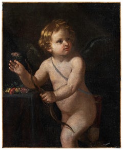 Follower Elisabetta Sirani Late 17th century Italian figure painting - Cupid - O
