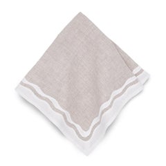 Elisabetta Table Linens by Julia B. 'Oatmeal'