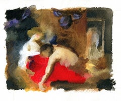 Samson and Delilah, Elise Ansel, 2012, Watercolour on Arches Paper 