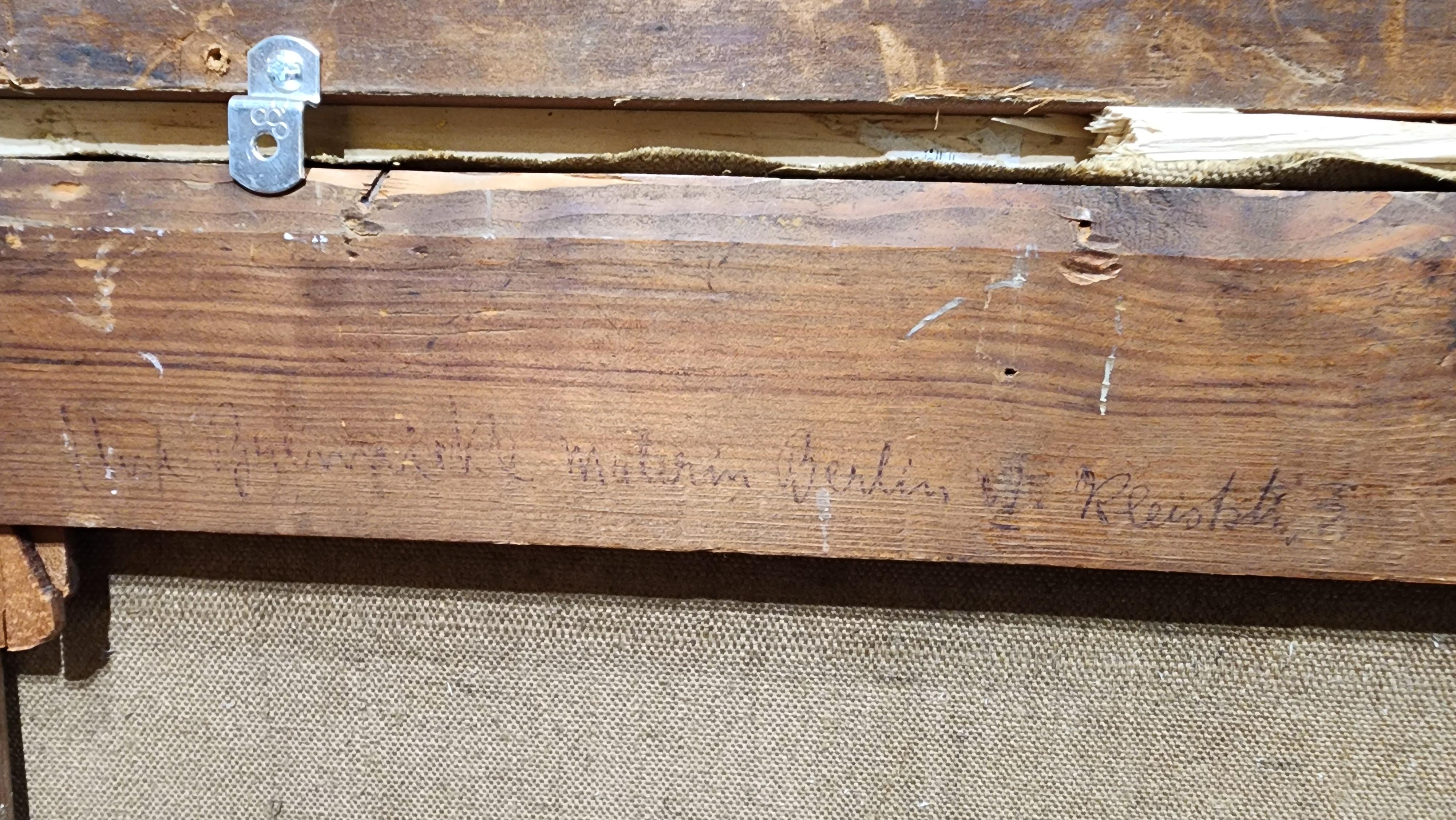 Die Geigenspielerin, Berlin, deutsche Künstlerinnen (Braun), Portrait Painting, von Elise Brennicke 