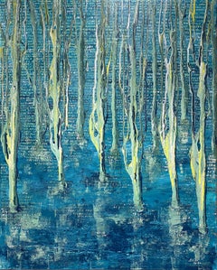 Drowned Forest 01, Mixed Media on Canvas