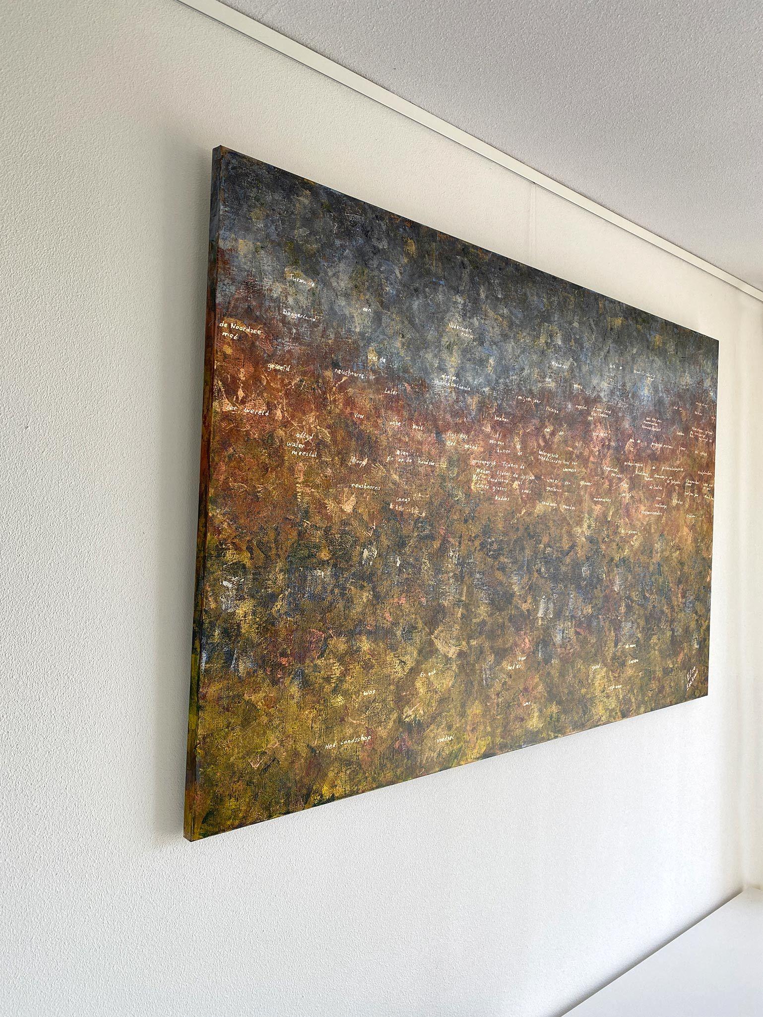 Lande annegate 02  Doggerland, Pittura, Acrilico su tela - Painting Espressionista di Elise Eekhout