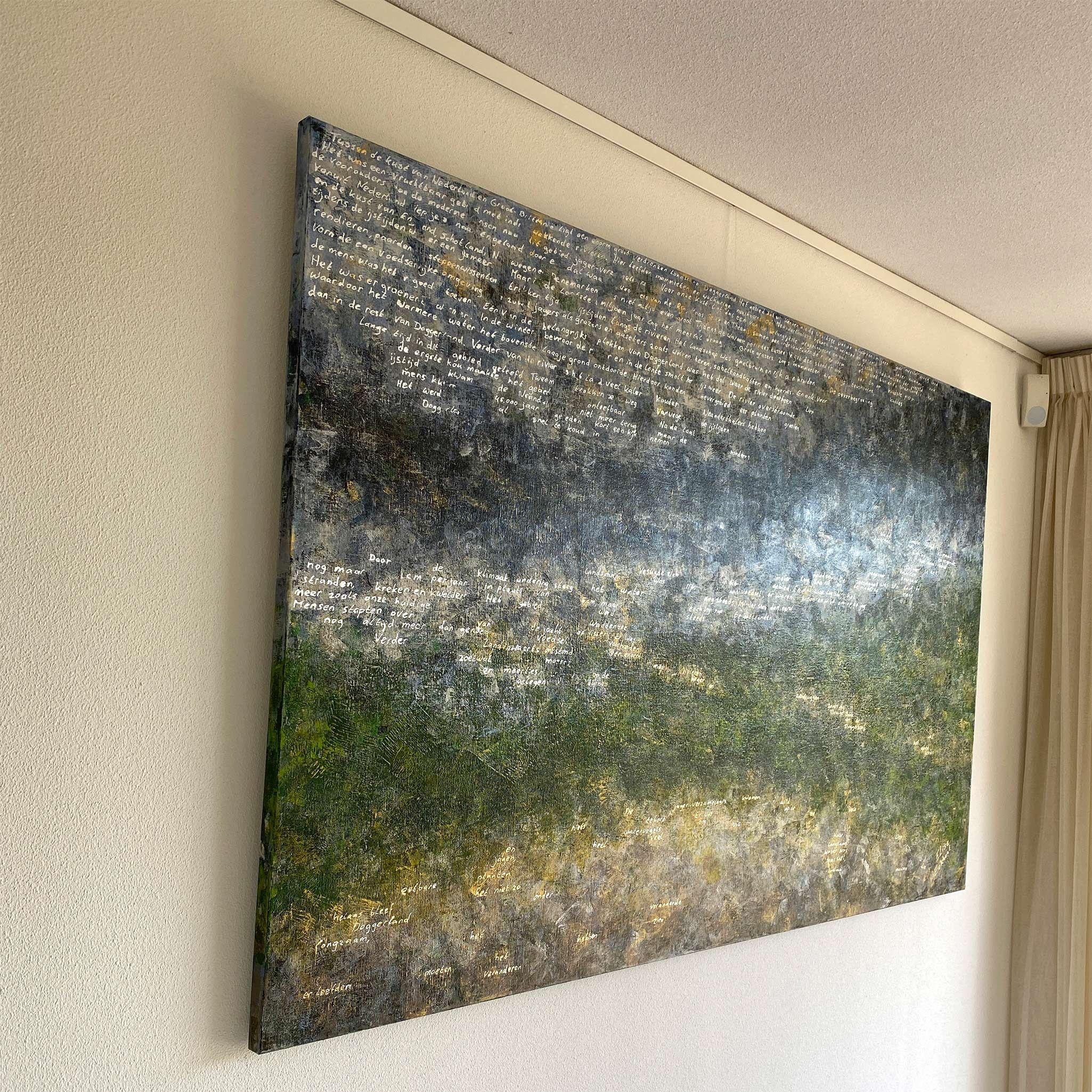 Lande annegate 03  Doggerland, Pittura, Acrilico su tela - Painting Espressionista di Elise Eekhout