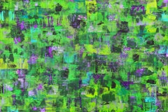Foresta di campanule, Pittura, Acrilico su tela