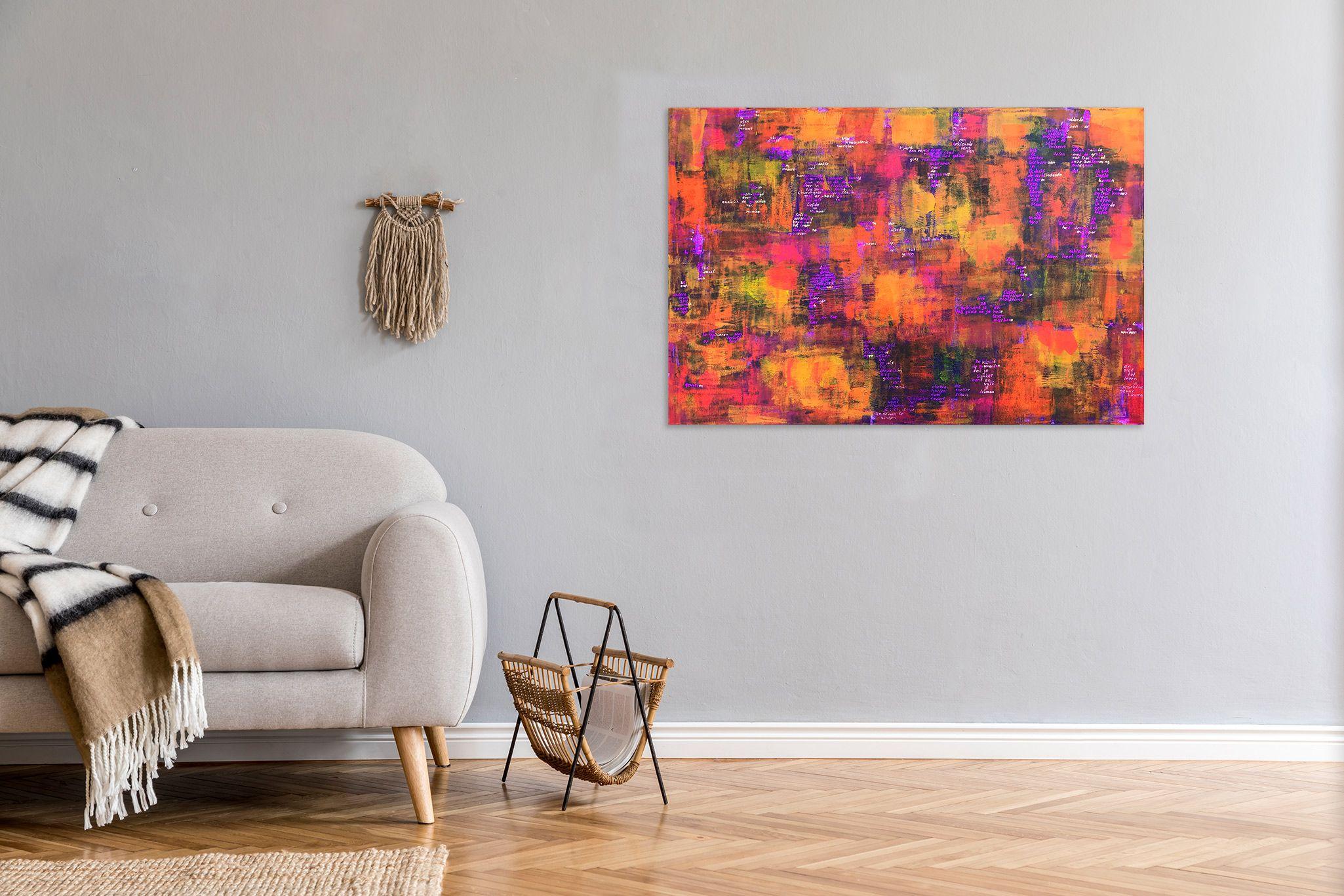 Love in Mumbay, Painting, Acrylic on Canvas For Sale 2