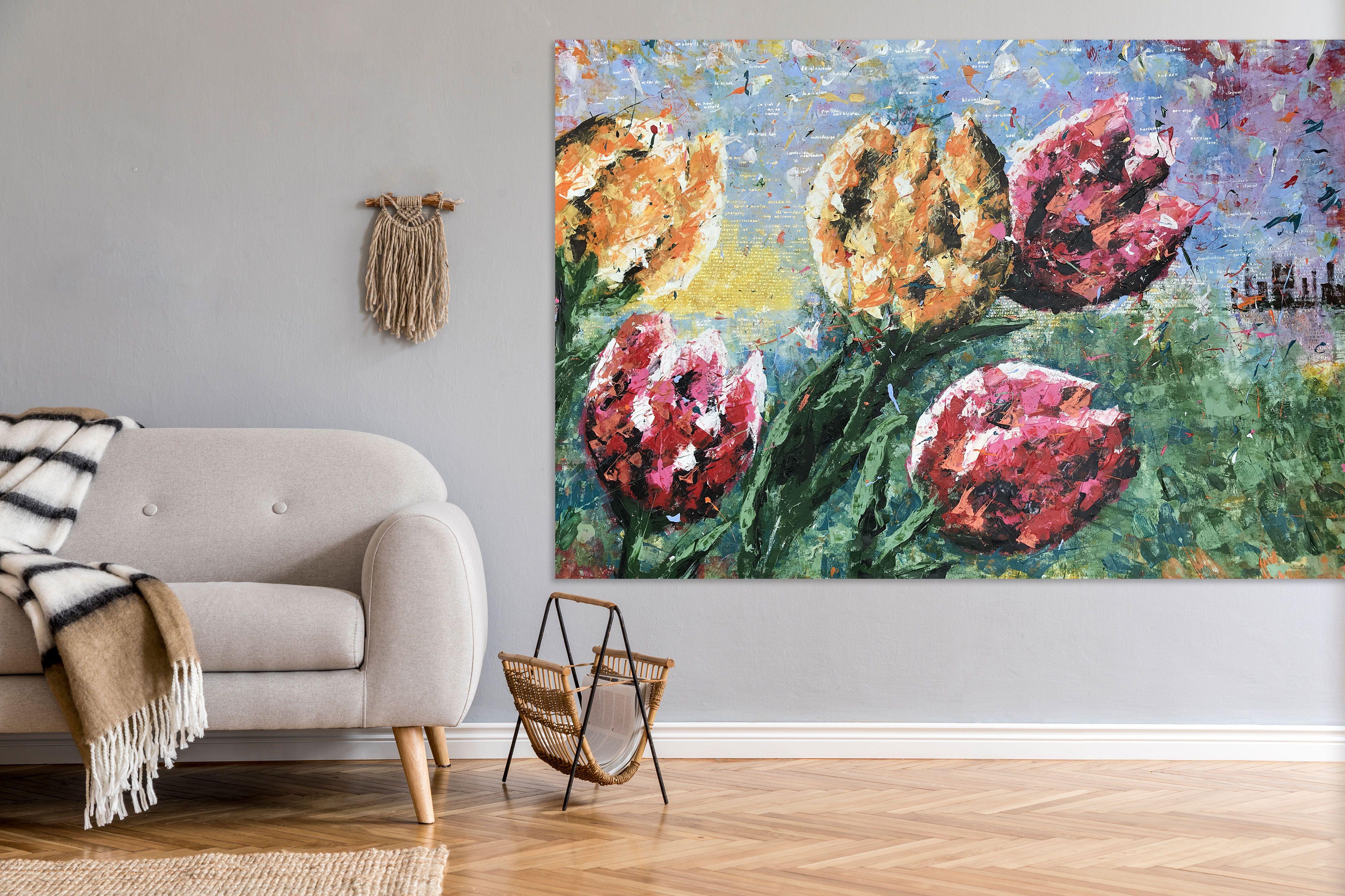 Taste of Tulips, Painting, Acrylic on Canvas 2