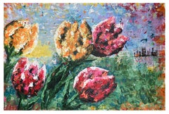 Taste of Tulips, Painting, Acrylic on Canvas